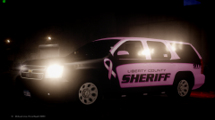 Liberty County Sheriff Breast Cancer Awareness Tahoe created by Fartknockr