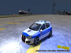 VW Polo Police Patrol with Siren