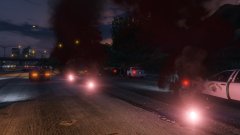 My 1st attempt at using flares at a traffic accident