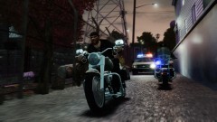 Cops chasing a biker