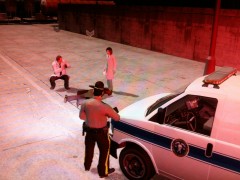 Man with a gun at the airport