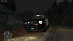 Road looks quite now the Police are here!