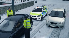Met Police in the Snow