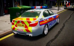 2006 BMW 5 E60 Metropolitan Police Armed Response Vehicle (Rear)