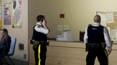RCMP Members at Hospital