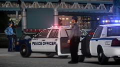 Silverlake Police arriving to backup Silverlake Peace Officer