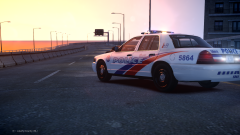 Police arrived at a traffic accident