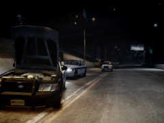 FIA Police and LC Highway Patrol helping another officer out