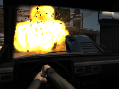 Burning Car Explosion