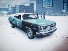 After a patrol day in the snow