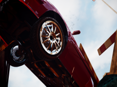 Laying under the car...