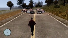 crime scene of a shooting.