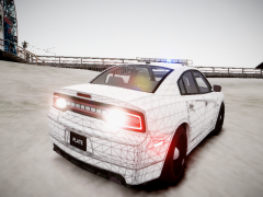 The rear end of the Charger