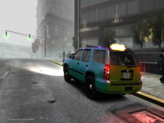 The rear of the Tahoe