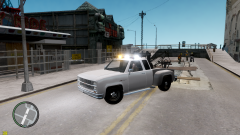 Bobcat w/Federal Signal Street Hawk (ELS-H) & directional stick.