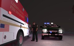 Ambulance and Tahoe