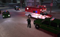 Ambulance and Tahoe