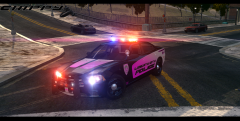 Liberty City Police Dodge Charger with Breast Cancer Awareness livery