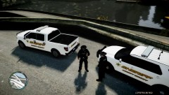 LCSO is in a joint operation with the county and interceptor task forces to stop cars braking the barricades at the tole gates.