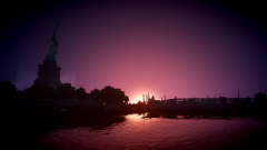 Sunset over Liberty