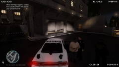 Custodial Officers taking the suspect into the station for booking.