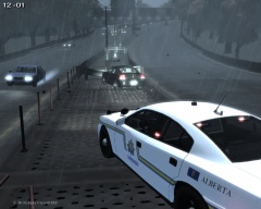 Alberta Sheriff On Scene of Single Vehicle MVA Involving an Officer