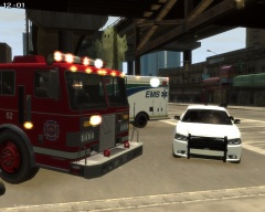 Engine 52, Medic 54 and Police On Scene