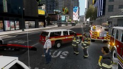 Assistant Fire Chief John Flynn Begins Briefing.