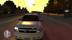 The Tahoe I made and the sunset.