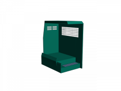 Setina SUV K-9 Kennel + Room for 1 Suspect/Criminal.