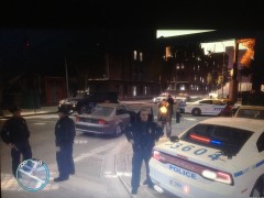 Being Shot from behind.