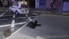 ambulance, Leaving after hit an officer