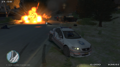 Police road block gone wrong