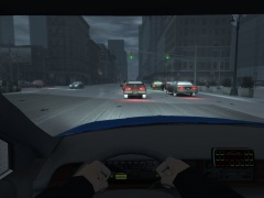 On patrol.