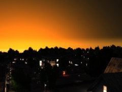 Sunset over alderney