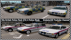 Gta 4 British Police Pack  90s