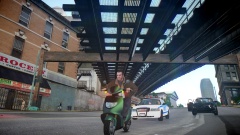 Being chased on mah ped...