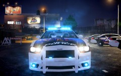 Blue lights and NickieB's Dodge Charger with Nutt's DPD-LCPD livery [Night] #3