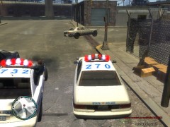 Badass cop in the Buffalo window