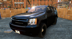 Alabama State Patrol Tahoe spotted behind a BBQ joint.