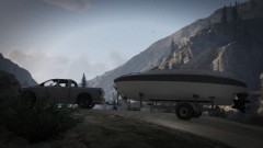 Bravado Bison With a Trailer and a Boat