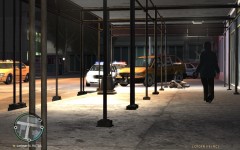 Suspect lying on the ground waiting for paramedics.