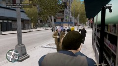 Man with knife running towards me.