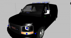 GMC Savanna Police Van.