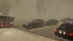 Foggy Morning Car Crash