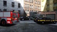 Four People in Hospital After Car Wreck (View 2)