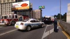 Car Flipped on Plumbers Skyway