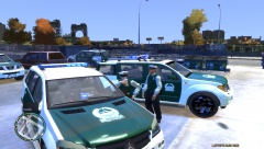 Having Coffee before patrol .