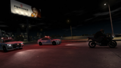 High speed bike pursuit