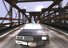 Speeding down the highway